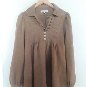 See By Cloe Long button Down Simple Dress